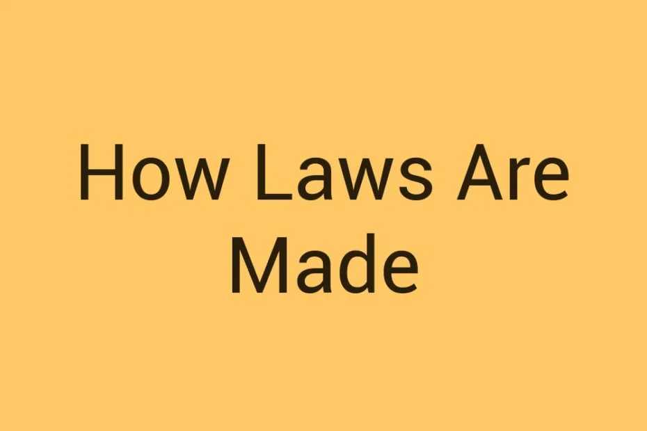 how-laws-are-made