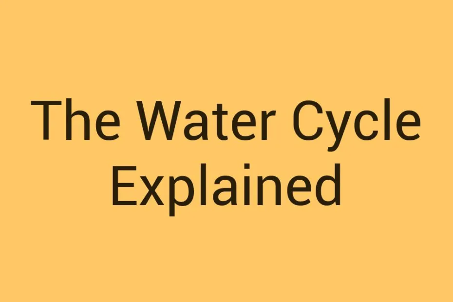 the-water-cycle-explained